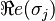 \Re e(\sigma_j) 