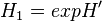 H_1 = exp H^\prime 