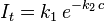 I_t=k_1\,e^{-k_2\,c}