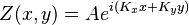 \ Z(x,y) = A e^{i (K_x x + K_y y)} 
