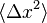 \langle \Delta x ^2 \rangle 