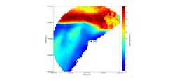 Figure 2. Averaged bathymetry over 12h occurred by BW04 method.